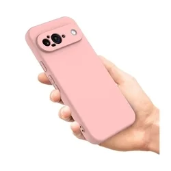 Telefontok Google Pixel 9 - PASTEL - púder pink szilikon hátlap tok-3