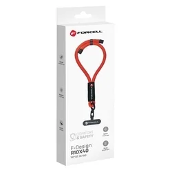Telefontok: Forcell F-Design R10X40 - univerzális, tokba helyezhető csuklópánt - piros-3