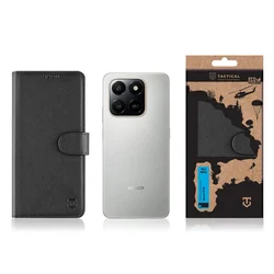 Telefontok Honor X7d - Tactical Field fekete szilikon keretes könyvtok mágneses ráhajtófüllel-2