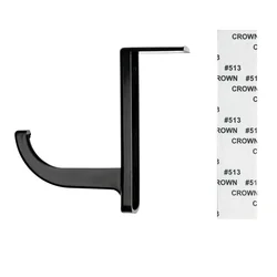 Fejhallgató tartó: Monitorra rögzíthető fejhallgató tartó, fekete-1