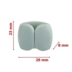 Univerzális 5db-os kábelrendező klipsz, szürkéskék-2