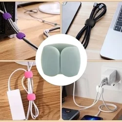 Univerzális 5db-os kábelrendező klipsz, szürkéskék-5