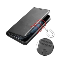Telefontok T Phone 3 Pro 5G - Flipcover - mágneses szilikon keretes fekete könyvtok-2
