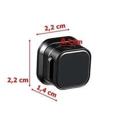 Univerzális 3db-os mágneses kábelrendező, fekete, ragasztható-2