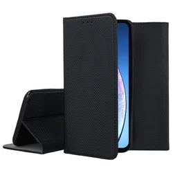 Telefontok iPhone 11 Pro Max - fekete mágneses szilikon keretes könyvtok-1