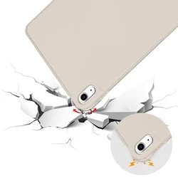 Tablettok iPad 2022 10.9 (iPad 10) - homokszínű smart case, ceruza tartóval-4