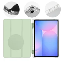Tablettok Samsung Galaxy Tab S10 FE 10.9 coll (SM-X520, SM-X526) - kaktusz zöld smart case, ceruzatartóval-1