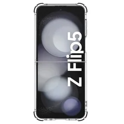 Telefontok Samsung Galaxy Z Flip5 - Plexi Outline - Magsafe kompatibilis, átlátszó műanyag hátlap tok-1