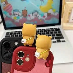 Kiegészítő tartozék: Tipi- Tapi maci, tokra helyezhető figura, barna-3