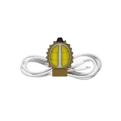 Univerzális Durián figurás kábelrendező, barna szilikon, patentos-2