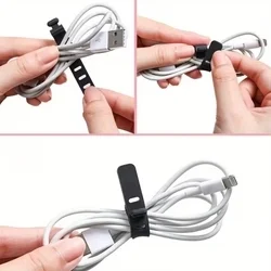 Kábelrendező - 3db szürke, szilikon kábelrendező szalag-2