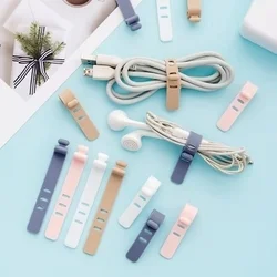 Kábelrendező - 3db menta, szilikon kábelrendező szalag-4