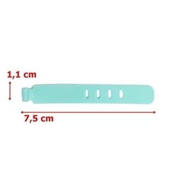 Kábelrendező - 3db menta, szilikon kábelrendező szalag-1