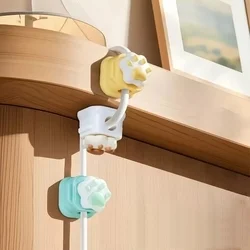 Univerzális mancs figurás, mágneses kábelrendező, kék, ragasztható-3