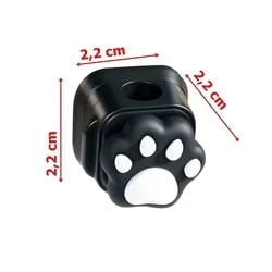 Univerzális mancs figurás, mágneses kábelrendező, fekete, ragasztható-1