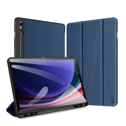 Tablettok Samsung Galaxy Tab S10 FE 10,9 coll (SM-X520, SM-X526) - DUX DUCIS DOMO kék smart case ceruza tartóval-1