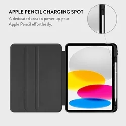 Tablettok iPad 10.9 (iPad 10) - LAMANO VELVET NIGHT mintás smart case, ceruza tartóval-6