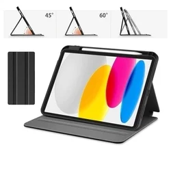 Tablettok iPad 2025 11 coll (iPad 11) - LAMANO VELVET NIGHT mintás smart case, ceruza tartóval-7