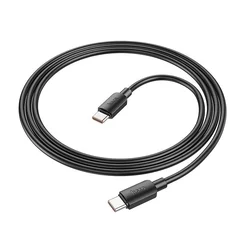 Töltőkábel: HOCO X96 Type-C / Type-C (USB-C) fekete töltő kábel 1m 100W-1