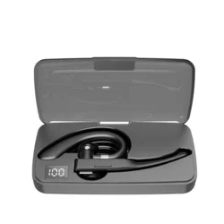 Forever BH-100 - fekete bluetooth headset, töltő tokkal-2