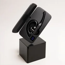 Forever BH-100 - fekete bluetooth headset, töltő tokkal-5
