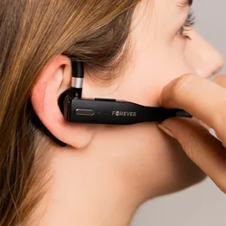Forever BH-100 - fekete bluetooth headset, töltő tokkal-10