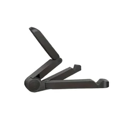 Univerzális asztali telefon- és tablettartó állítható állvány, fekete-1