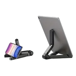Univerzális asztali telefon- és tablettartó állítható állvány, fekete-4