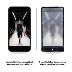 Univerzális fotóblokkoló telefontasak - fekete-5