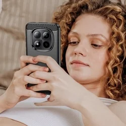 Telefontok Xiaomi Redmi Note 15 Pro 5G - Carbon Fiber fekete szilikon hátlap tok-4