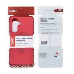 Telefontok Samsung Galaxy A56 5G -TUNIQ - MagSafe kompatibilis piros hátlap tok, kitámasztható gyűrűvel-2