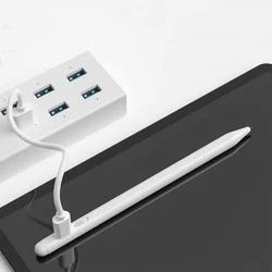 Tech- Protect Digital Magnetic Stylus Pen - aktív érintő ceruza iPad-ekhez, fehér-2