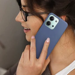 Telefontok Xiaomi Redmi 15C - kék szilikon hátlap tok-2