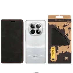 Telefontok Xiaomi Redmi Note 15 4G / LTE - Tactical Xproof - fekete szilikon keretes mágneses könyvtok-3