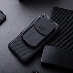 Telefontok Honor Magic8 Pro - Nillkin csúsztatható kameravédős fekete hátlap tok-5