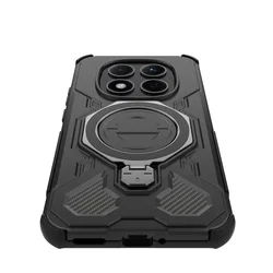 Telefontok Xiaomi Redmi Note 15 Pro+ Plus 5G - TACTICSTAND - fekete gyűrűs, kitámasztható, ütésálló műanyag hátlaptok-3