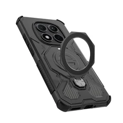 Telefontok Xiaomi Redmi Note 15 Pro+ Plus 5G - TACTICSTAND - fekete gyűrűs, kitámasztható, ütésálló műanyag hátlaptok-4