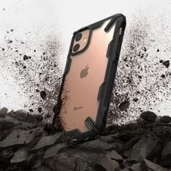 Telefontok iPhone 11 - Ringke Fusion X Design fekete ütésálló tok-4