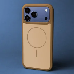 Telefontok Samsung Galaxy S26 Ultra - Frame Thin barna magsafe kompatibilis szilikon tok-2