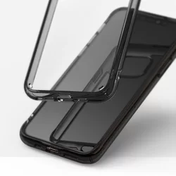 Telefontok iPhone 11 PRO MAX - Ringke Fusion átlátszó hibrid tok fekete kerettel-2
