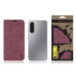 Telefontok Samsung Galaxy A57 5G - Tactical Xproof burgundi szilikon keretes mágneses könyvtok-3