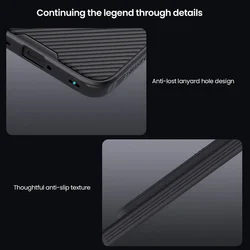 Telefontok Xiaomi Redmi Note 15 Pro+ Plus 5G - Nillkin csúsztatható kameravédős fekete hátlap tok-5