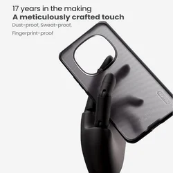 Telefontok Xiaomi Redmi Note 15 Pro 5G - Nillkin Super Frosted - áttetsző / fekete hátlap tok-2