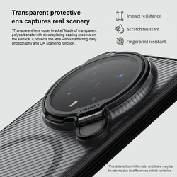 Telefontok Honor Magic8 Pro - Nillkin kameravédős fekete kitámasztós hátlap tok, beépített mágnessel-3