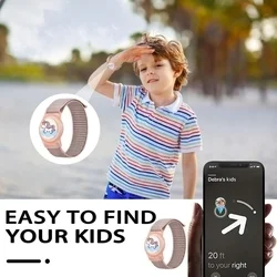 Tech- Protect Nylon Apple Airtag 1/ 2 tok - Unikornis pink csuklópánt gyerekeknek-4