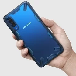 Telefontok Samsung Galaxy A50 - Ringke Fusion X fekete ütésálló hátlap tok-5