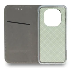 Telefontok Xiaomi Redmi Note 15 5G - Smart Magnetic zöld szilikon keretes mágneses könyvtok-6