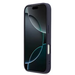 Telefontok iPhone 17 Pro Max - Karl Lagerfeld Saffiano Leather - Metal K & Karl Logo - MagSafe kompatibilis sötétkék hátlap tok-6