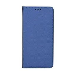 Telefontok Honor Magic8 Lite - kék mágneses szilikon keretes könyvtok-1