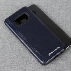 Telefontok Samsung Galaxy S8 - Pierre Cardin Bőr + Szilikon Tok- Zafir Kék A (8719273131121)-1